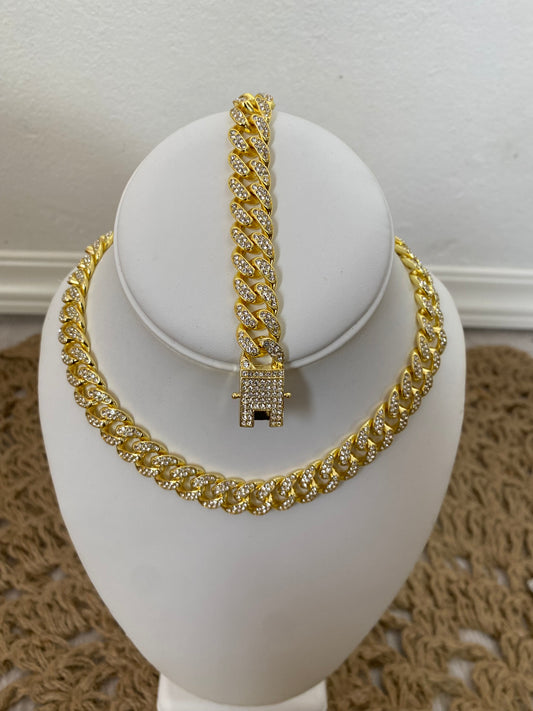 Drea Cuban Link Choker Set