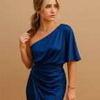 Elegant slim fit dress for women with a timeless minimalist design, available in classic colors. Ideal for work, evening wear, and formal events.