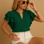 Women’s sleeveless elegant blouse with tailored fit and light fabric, perfect for office wear, evenings out, or casual chic looks.
